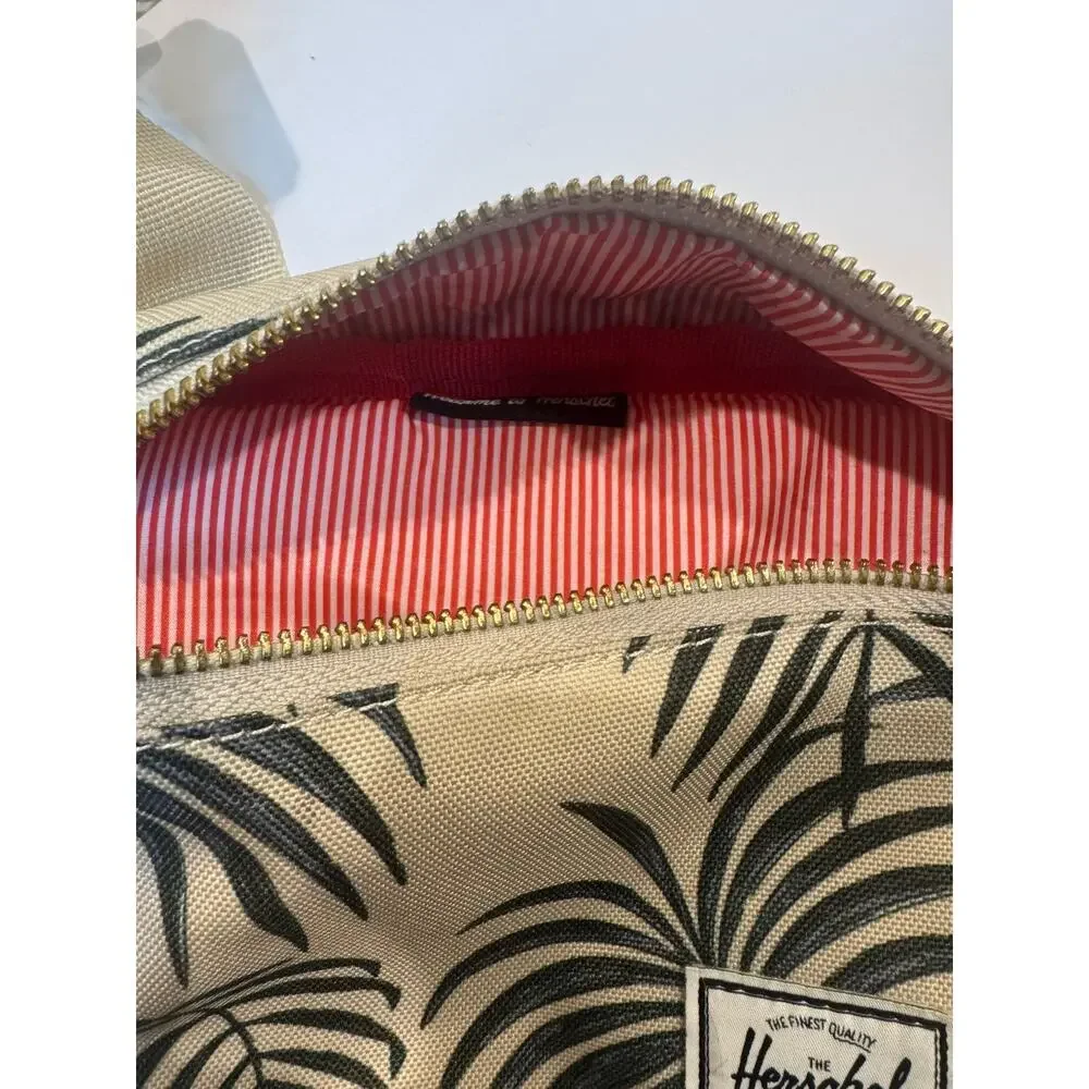 Herschel Supply Co Waist Fanny Pack Palm Print Beige Adjustable